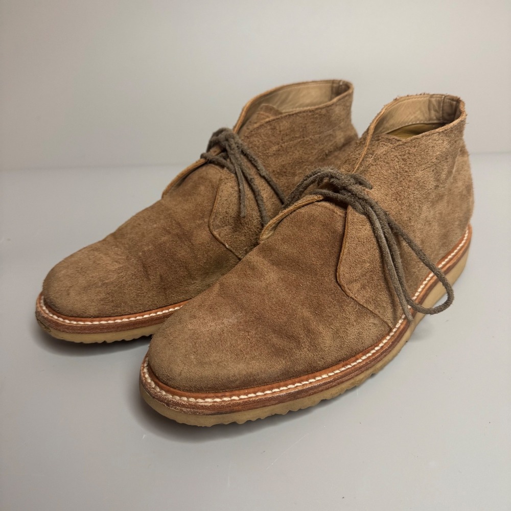 Rhodes Footwear Felix Chukka Boots Tan Brown Roughout Leather Mens 10 Suede
